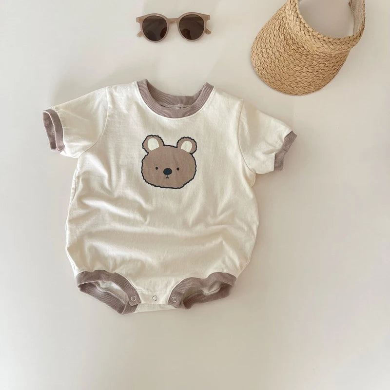 Summer Bear Cotton Romper