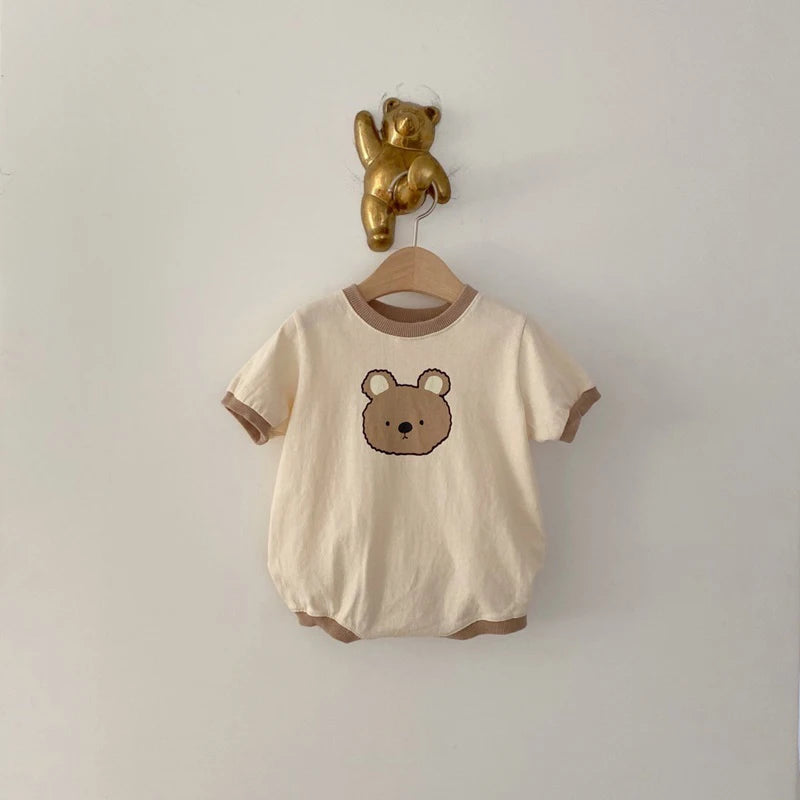 Summer Bear Cotton Romper