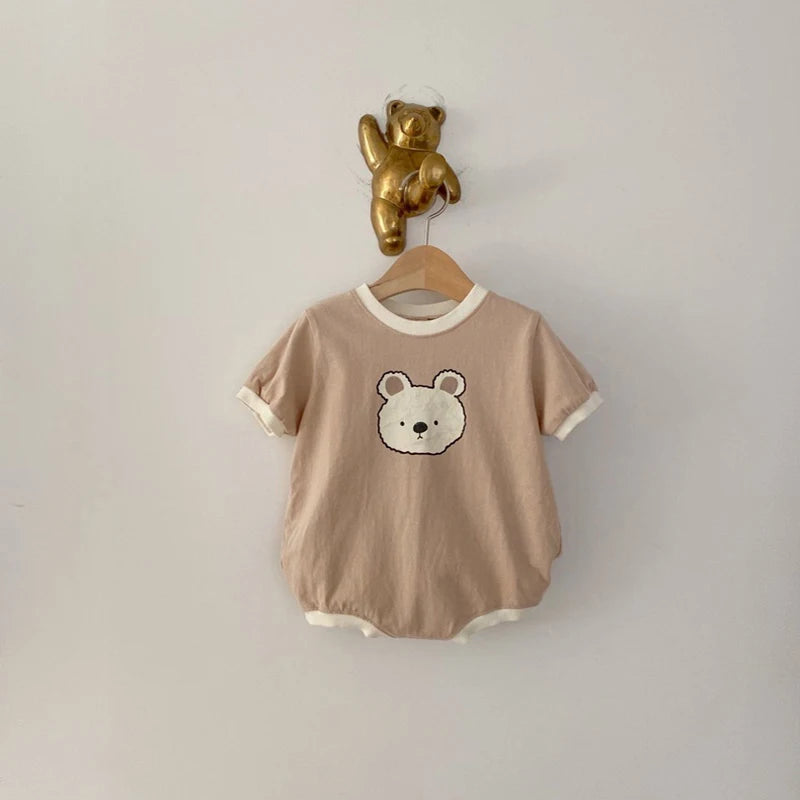 Summer Bear Cotton Romper