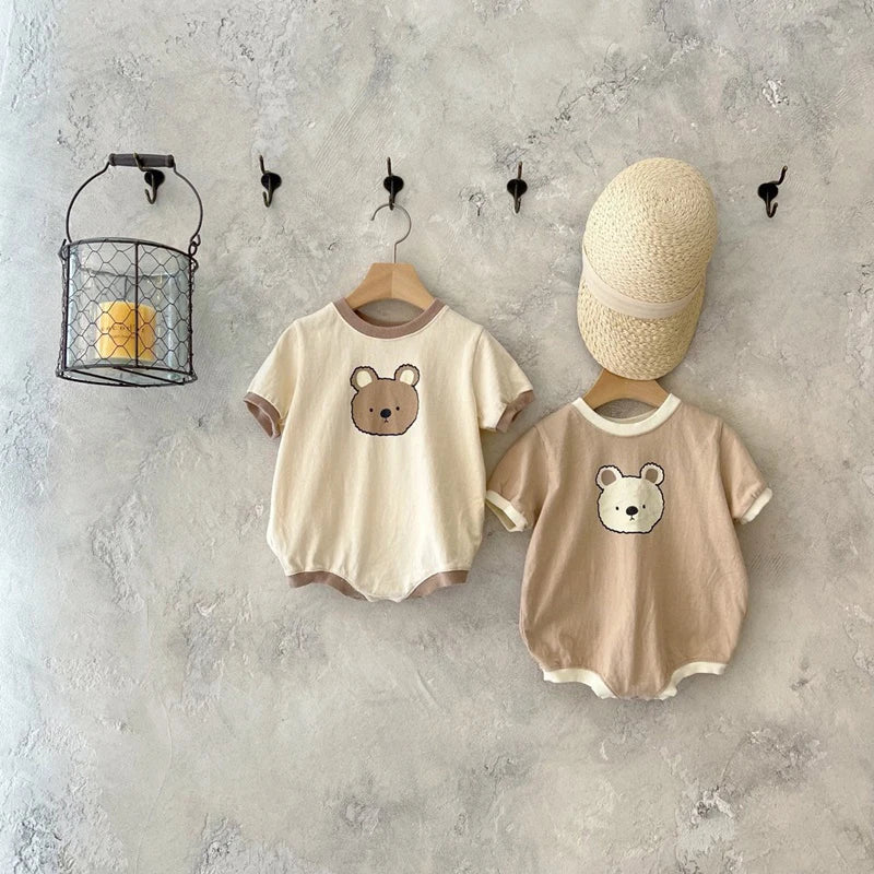 Summer Bear Cotton Romper