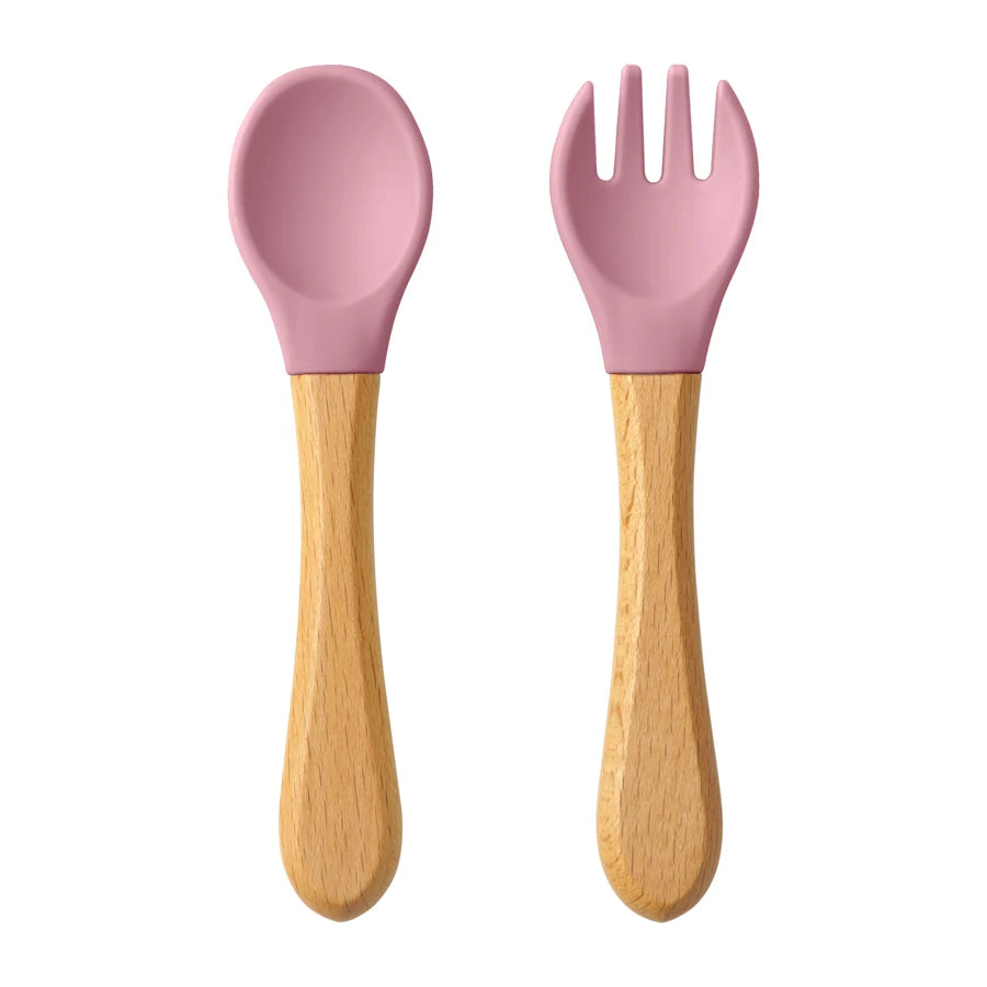 Bamboo Silicone Organic Spoon