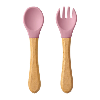 Bamboo Silicone Organic Spoon