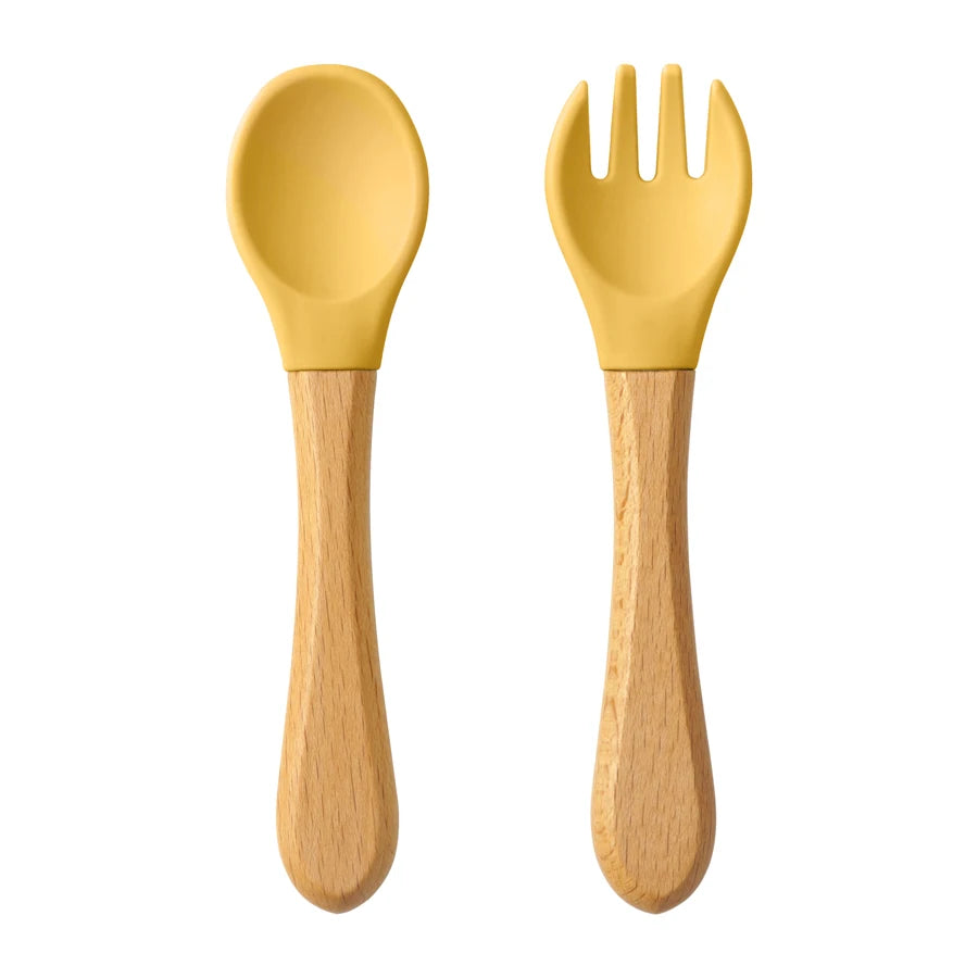 Bamboo Silicone Organic Spoon