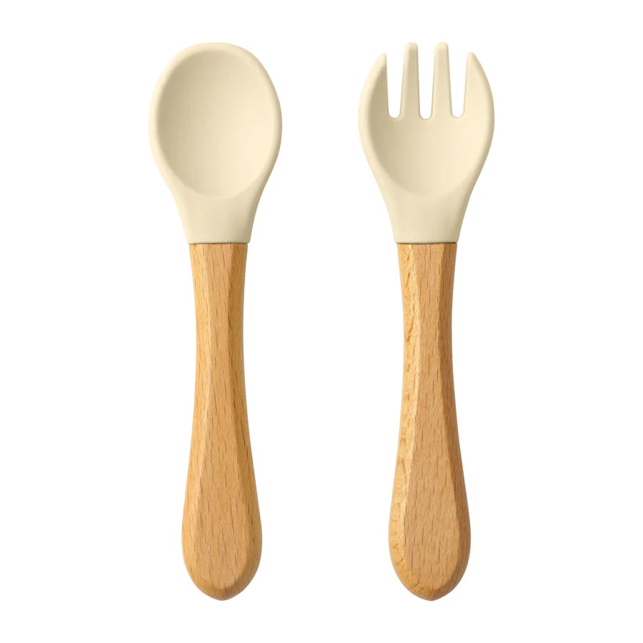 Bamboo Silicone Organic Spoon
