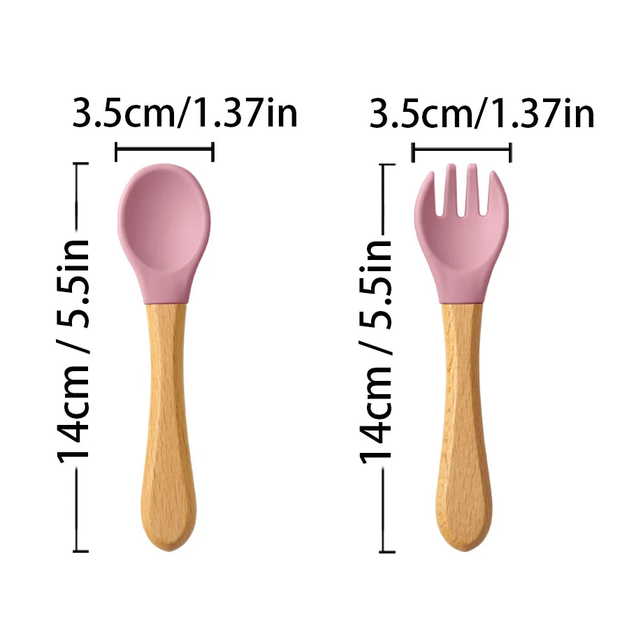 Bamboo Silicone Organic Spoon
