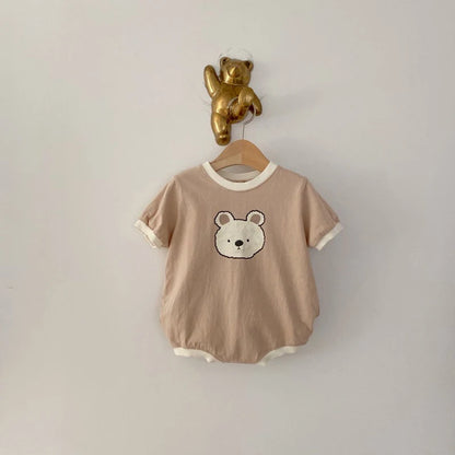 Summer Bear Cotton Romper