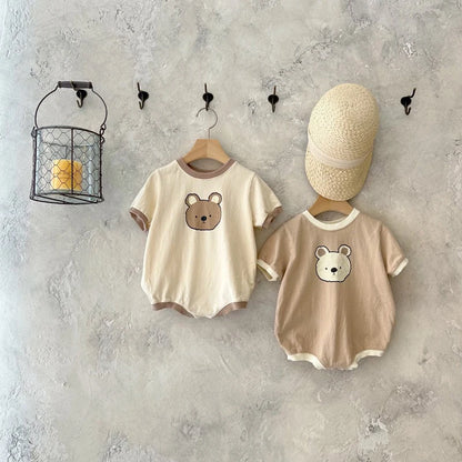 Summer Bear Cotton Romper